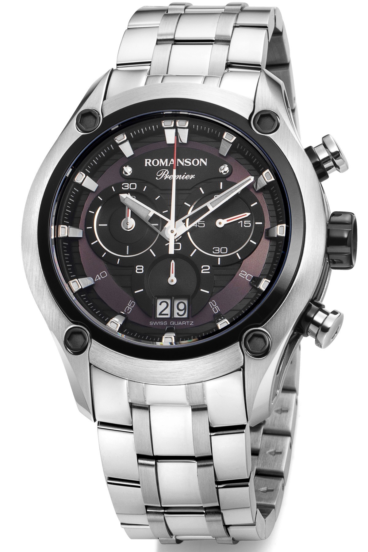 Romanson Premier PA4258HM1DA32W İsviçre Safir Erkek Kol Saati