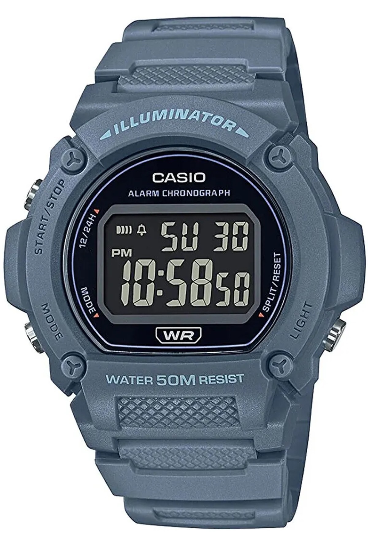 Casio W-219HC-2BVDF Dijital Silikon Kol Saati