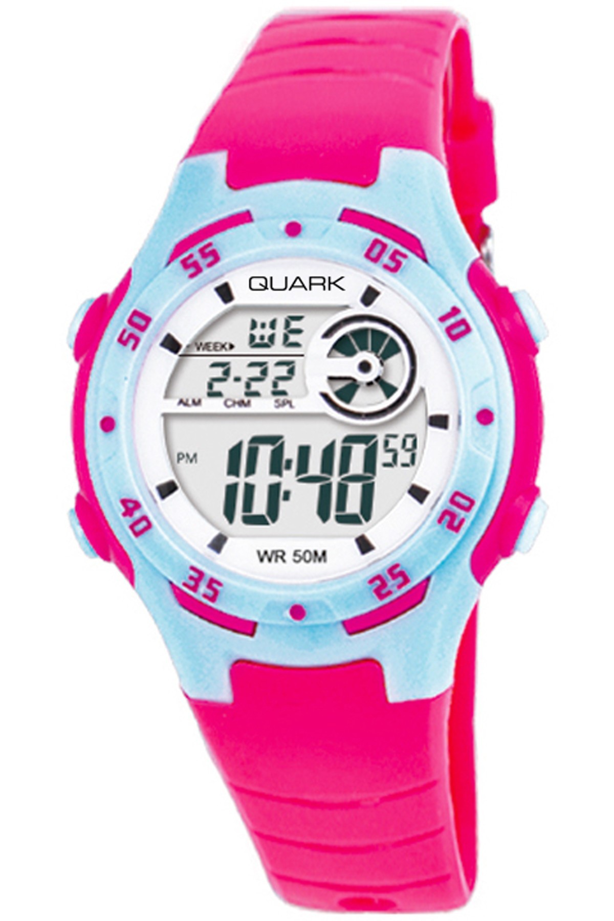 Quark QU-201L-11 Pembe Dijital Kız Çocuk Saati