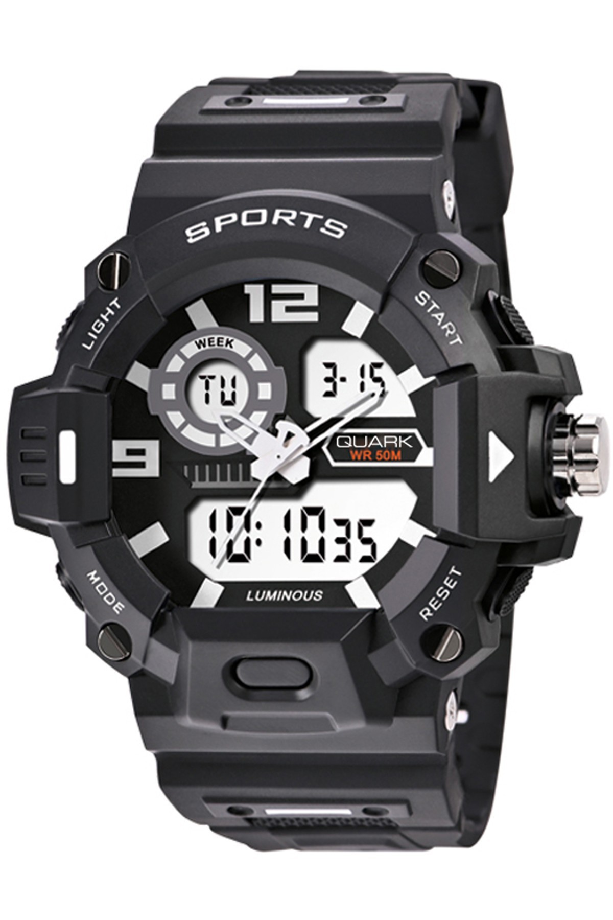 Quark QU-2131GAD-1 Dijital Analog Erkek Kol Saati