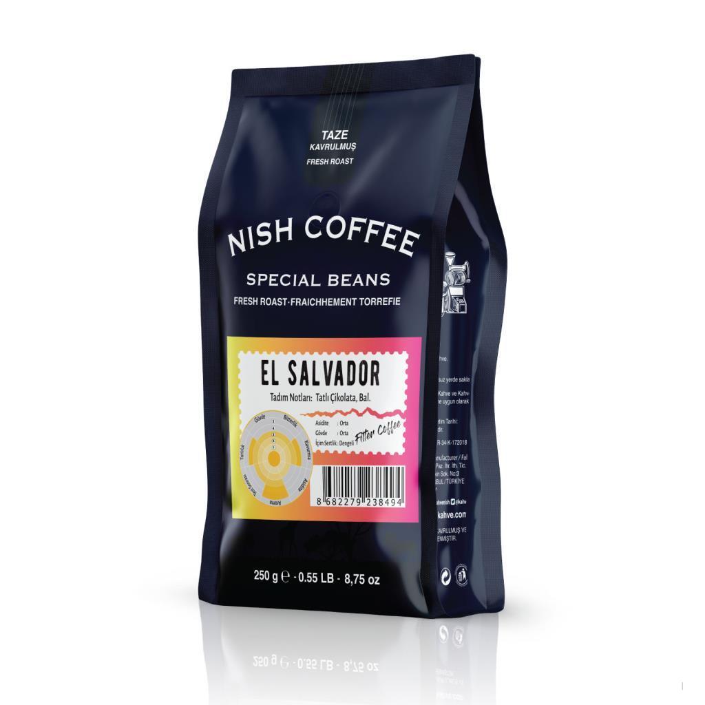 Nish Sıngle Orıgın Filtre Kahve El Salvador 250 Gr - Çekirdek