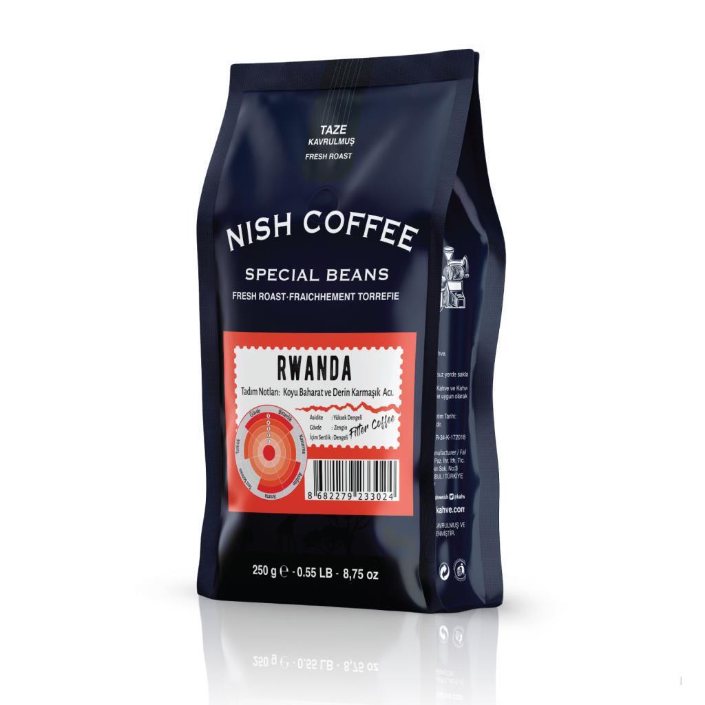Nish Filtre Kahve Rwanda 250 Gr Çekirdek