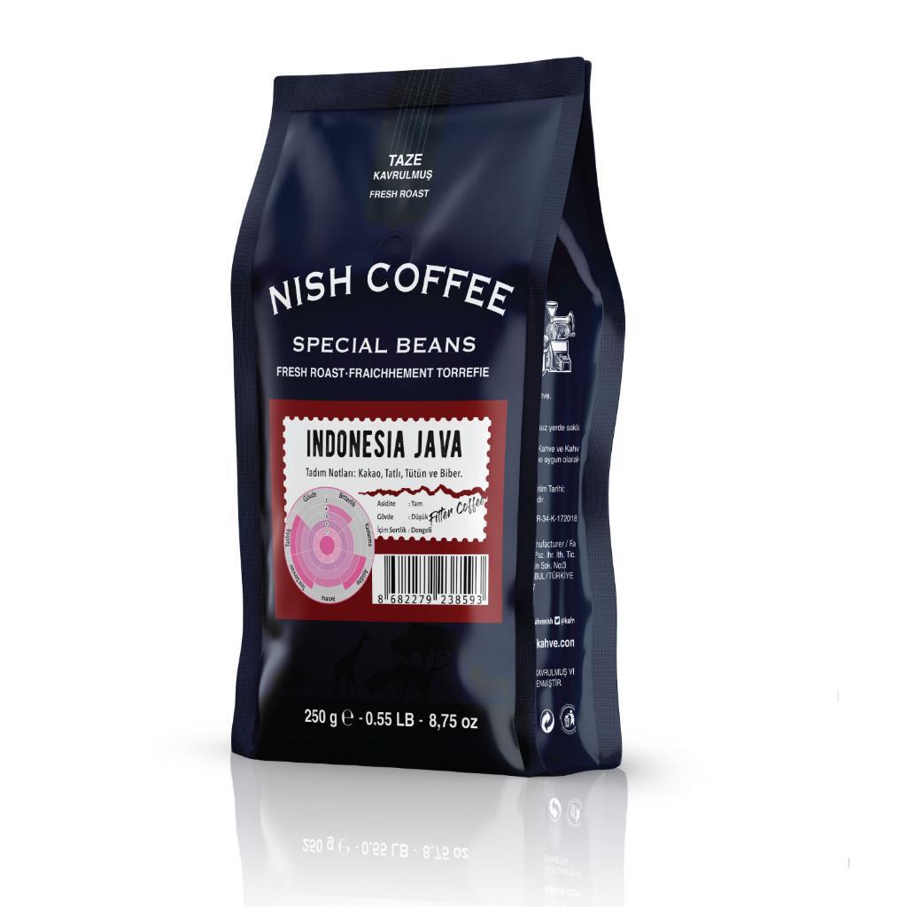 Nish Filtre Kahve Endonezya Java Çekirdek 250 Gr