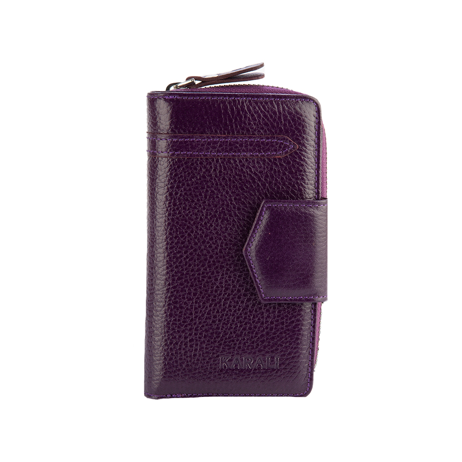 Hakiki Deri Kadın Portföy Mor BC471-09