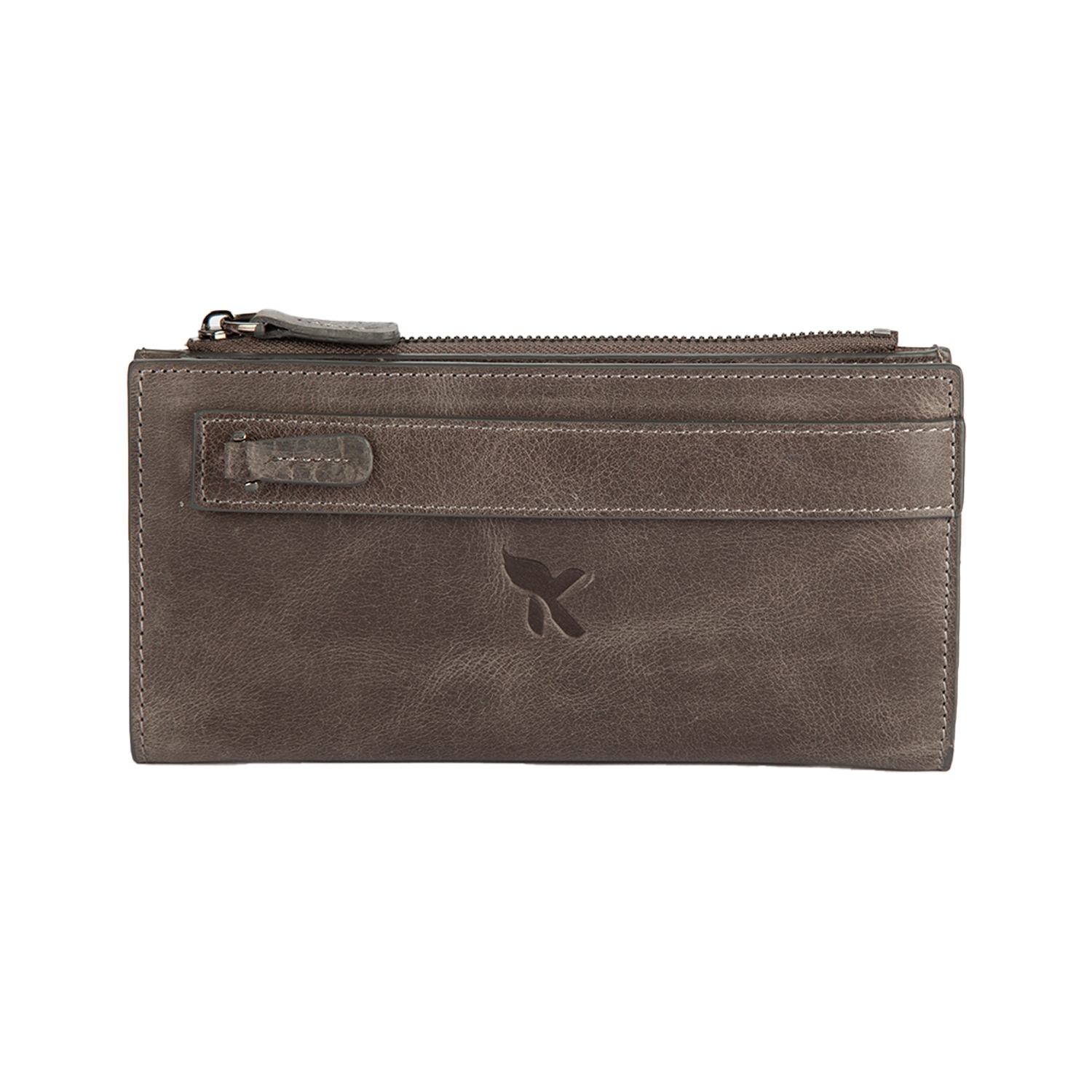 Hakiki Deri Unisex Portföy Gri BC487-09