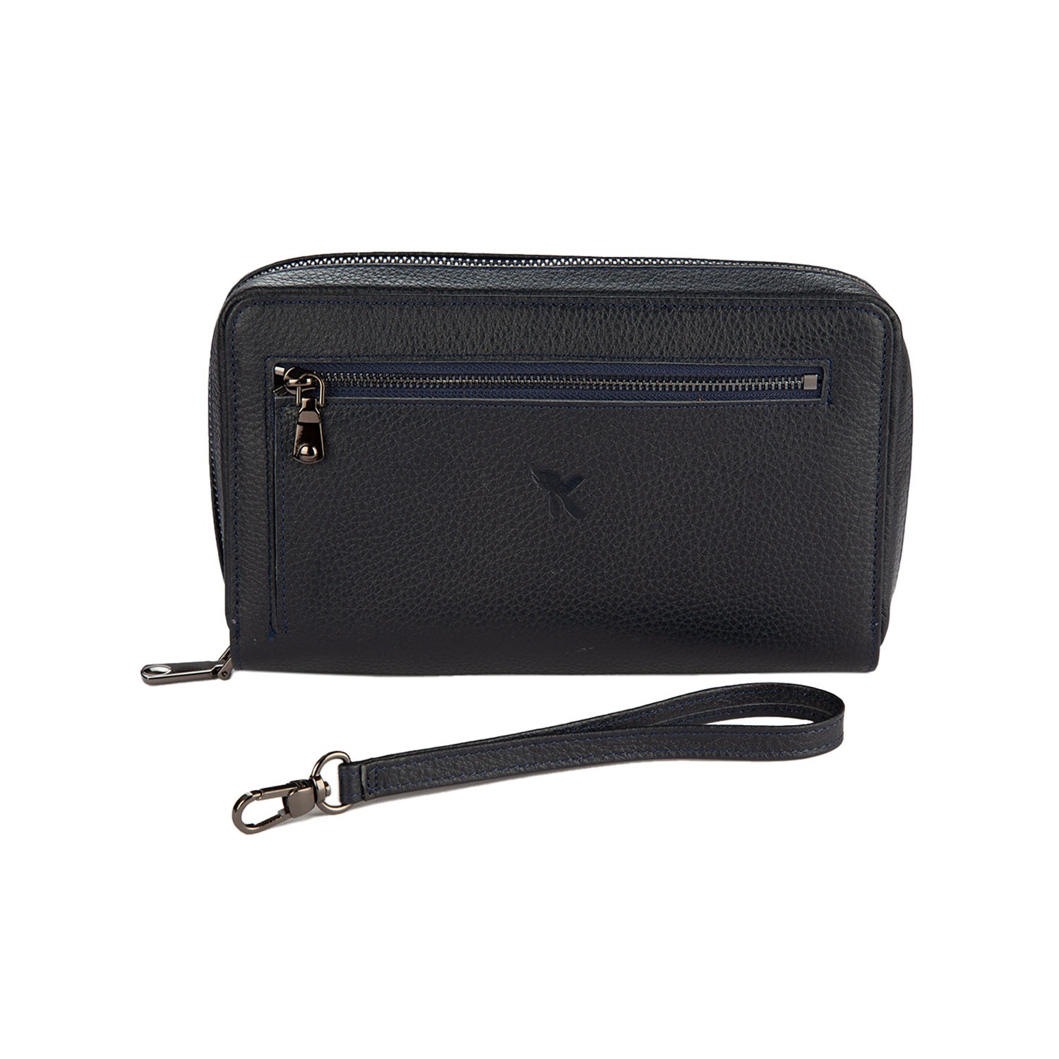 Hakiki Deri Unisex Portföy Lacivert BC420-04