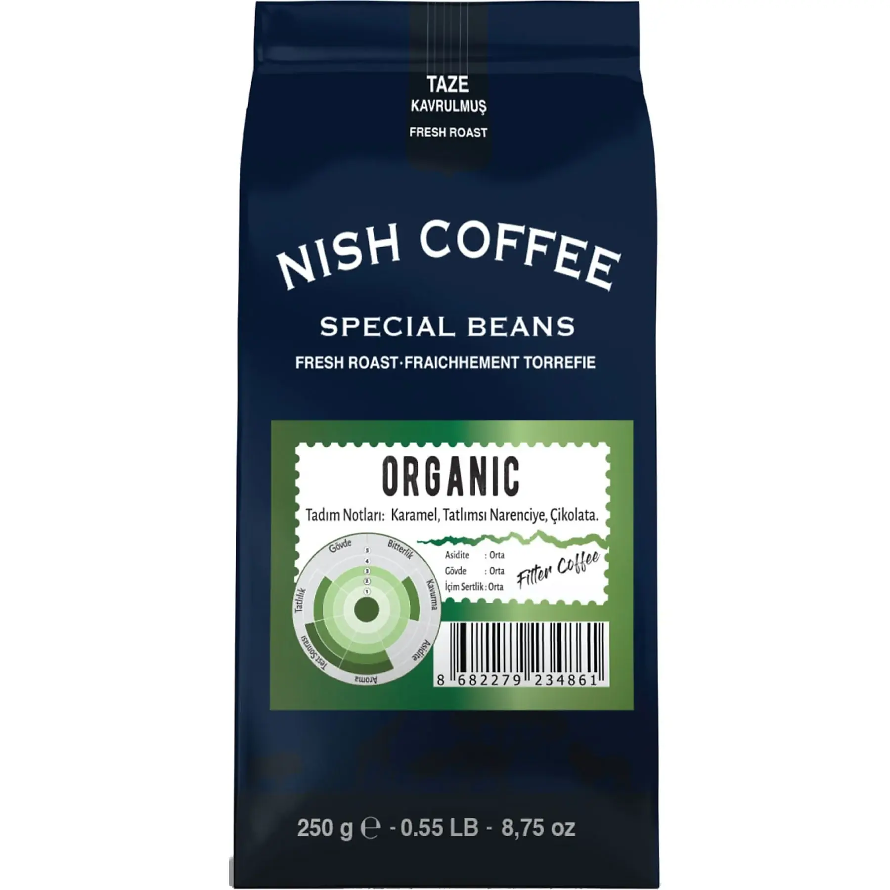 Nish Filtre Kahve Organik Kahve 250 gr( *Temsili Ana Ürün )