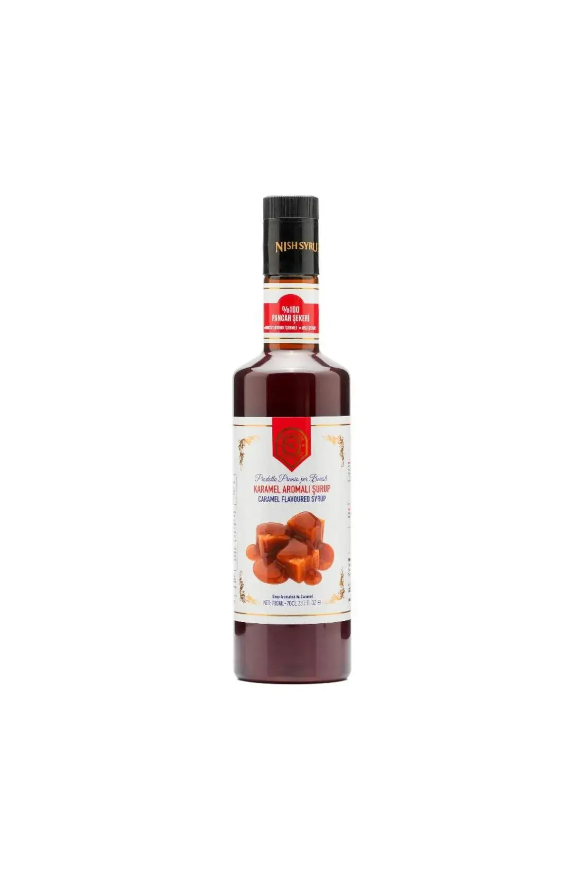 Nish Karamel Aromalı Şurup 700 ML - Pet Şişe