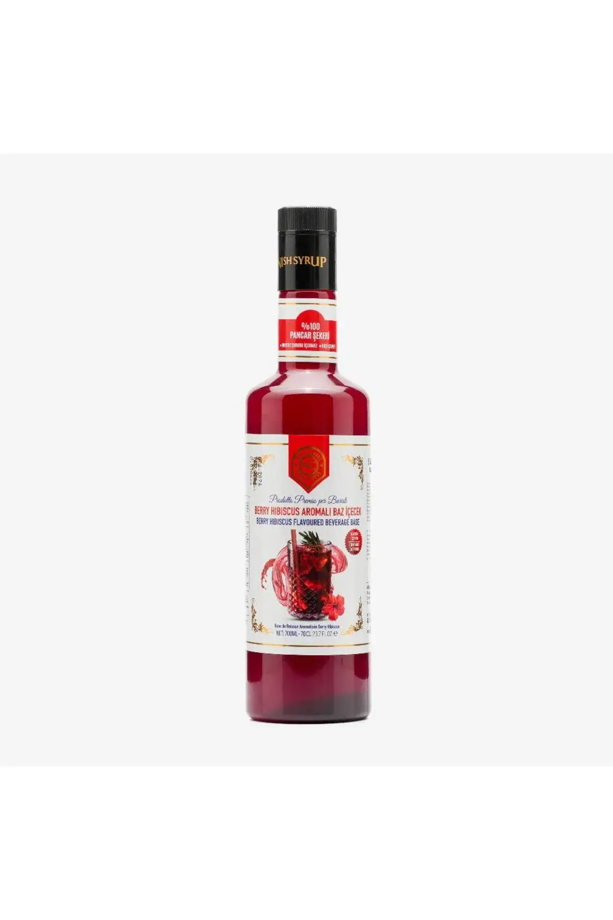 Nish Berry Hibiscus Aromalı Baz İçecek 700 ML - Pet Şişe