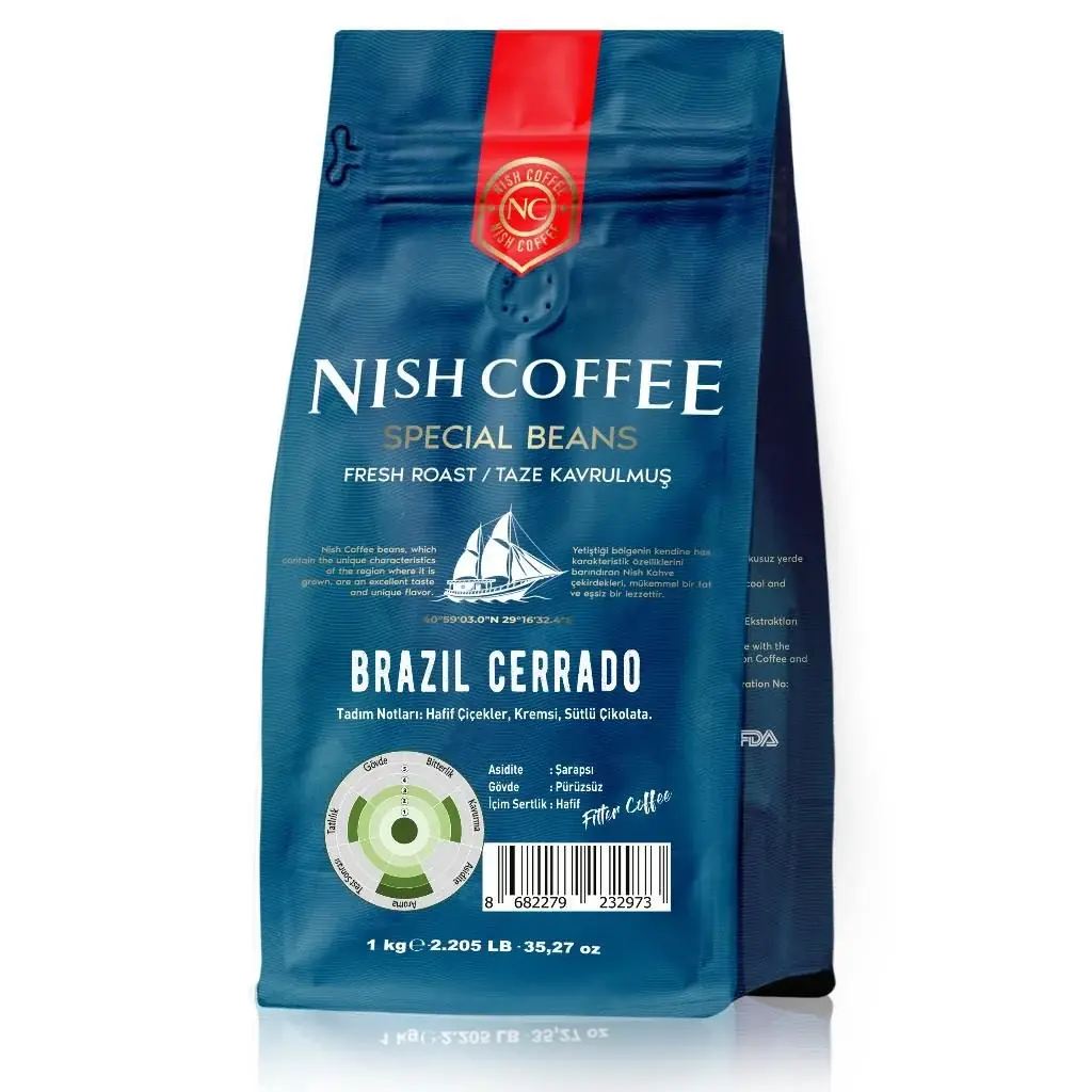 Nish Filtre Kahve Brazil Cerrado 1 Kg( *Temsili Ana Ürün )