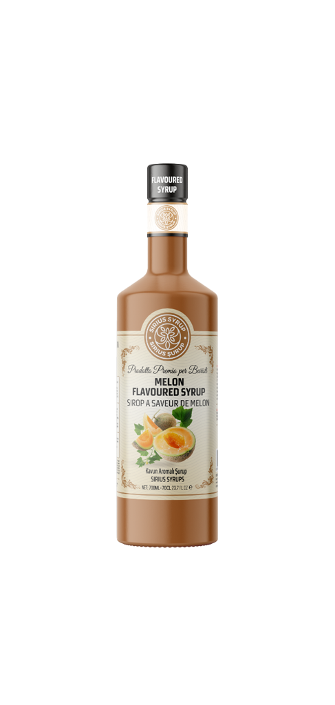 Sirius Premium Kavun Aromalı Şurup 700 ML - Cam Şişe