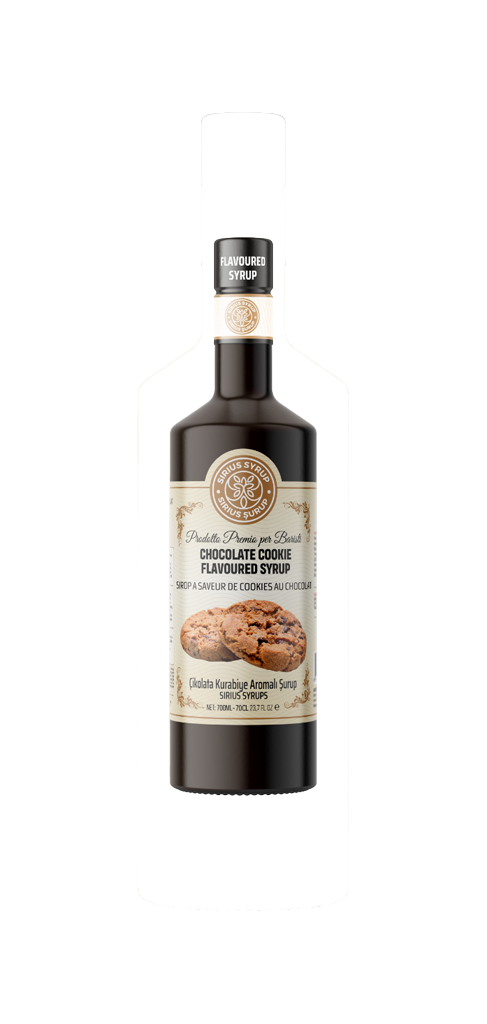 Sirius Premium Çikolata Kurabiye Aromalı Şişe Şurup 700 ML - Cam Şişe