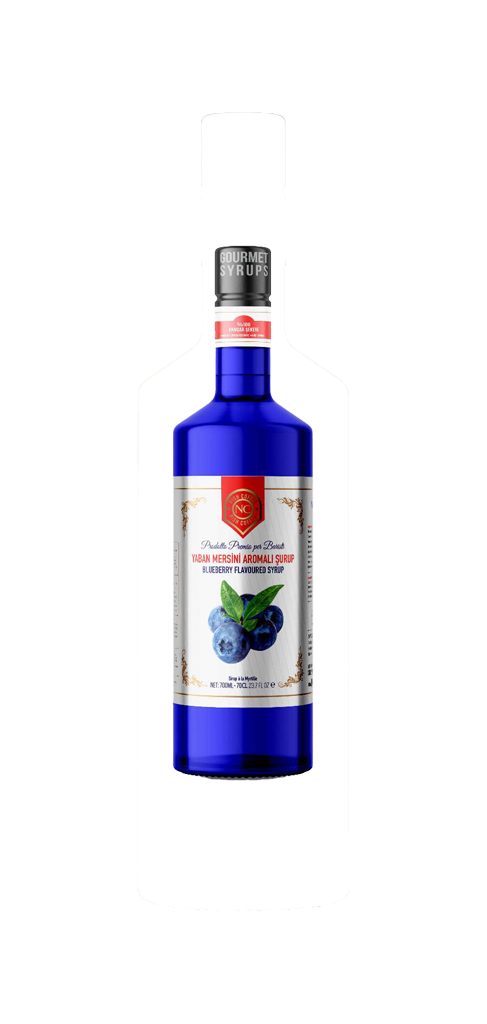 Nish Yaban Mersini (Blueberry) Aromalı Şurup 700 ML - Cam Şişe
