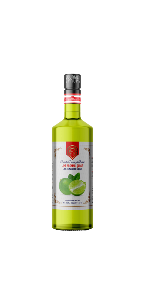 Nish Yeşil Lime Aromalı  Şurup 700 ML - Cam Şişe
