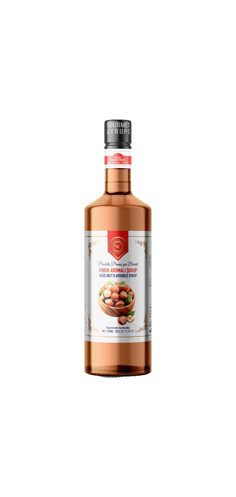 Nish Fındık Aromalı Şurup 700 ML - Cam Şişe