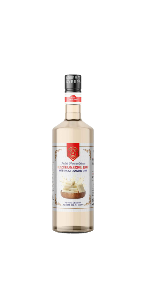 Nish Beyaz Çikolata Aromalı Şurup 700 ML - Cam Şişe