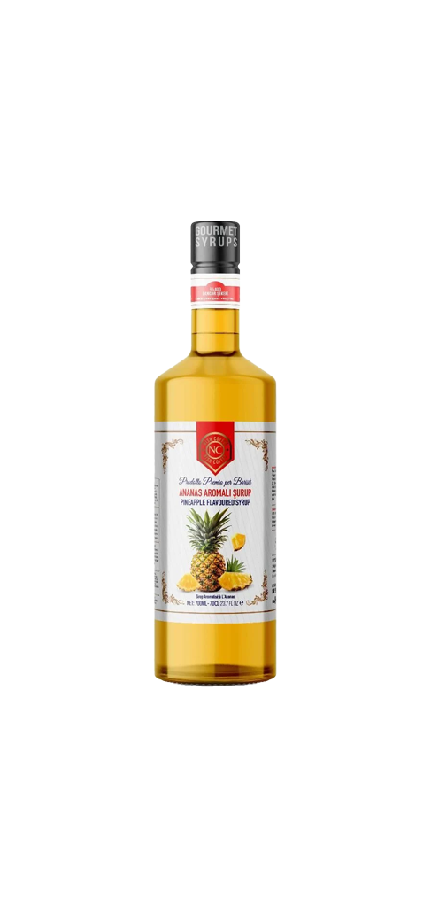 Nish Ananas Aromalı  Şurup 700 ML - Cam Şişe