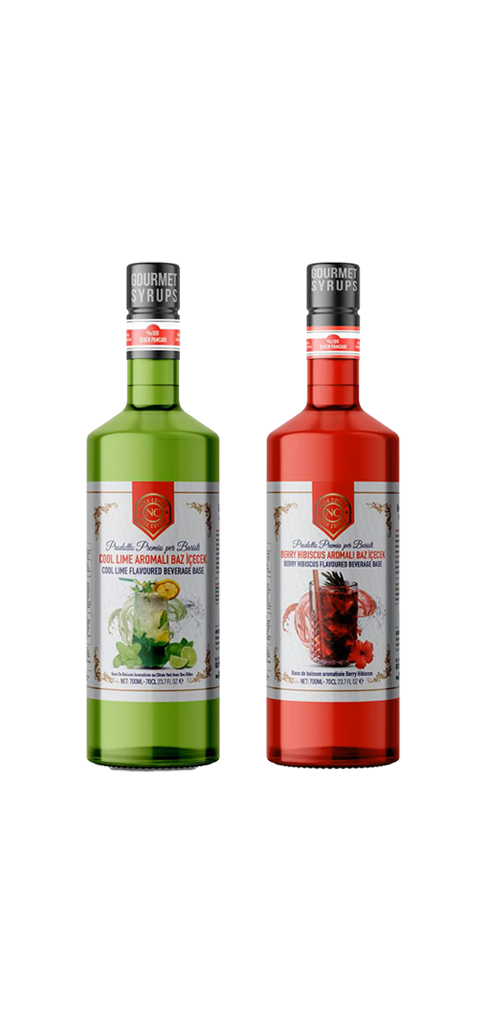 Nish Cool Lime, Berry Hibiskus Aromalı Baz İçecek 2’li Set (2 X 700 ml) - Cam Şişe