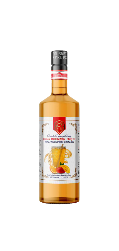 Nish Portakal Mango Aromalı Baz İçecek 700 ML - Cam Şişe