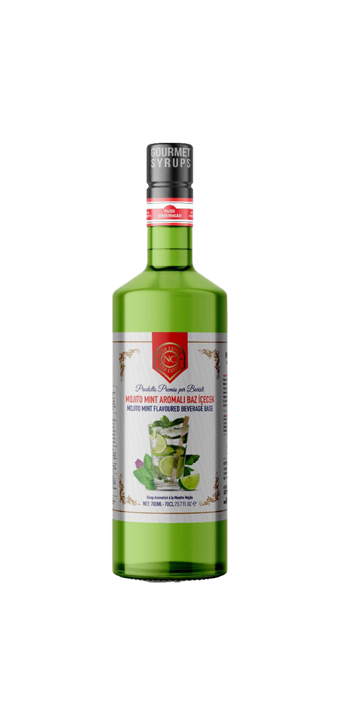 Nish Mojito Mint Aromalı Şurup Baz İçecek 700 ML - Cam Şişe