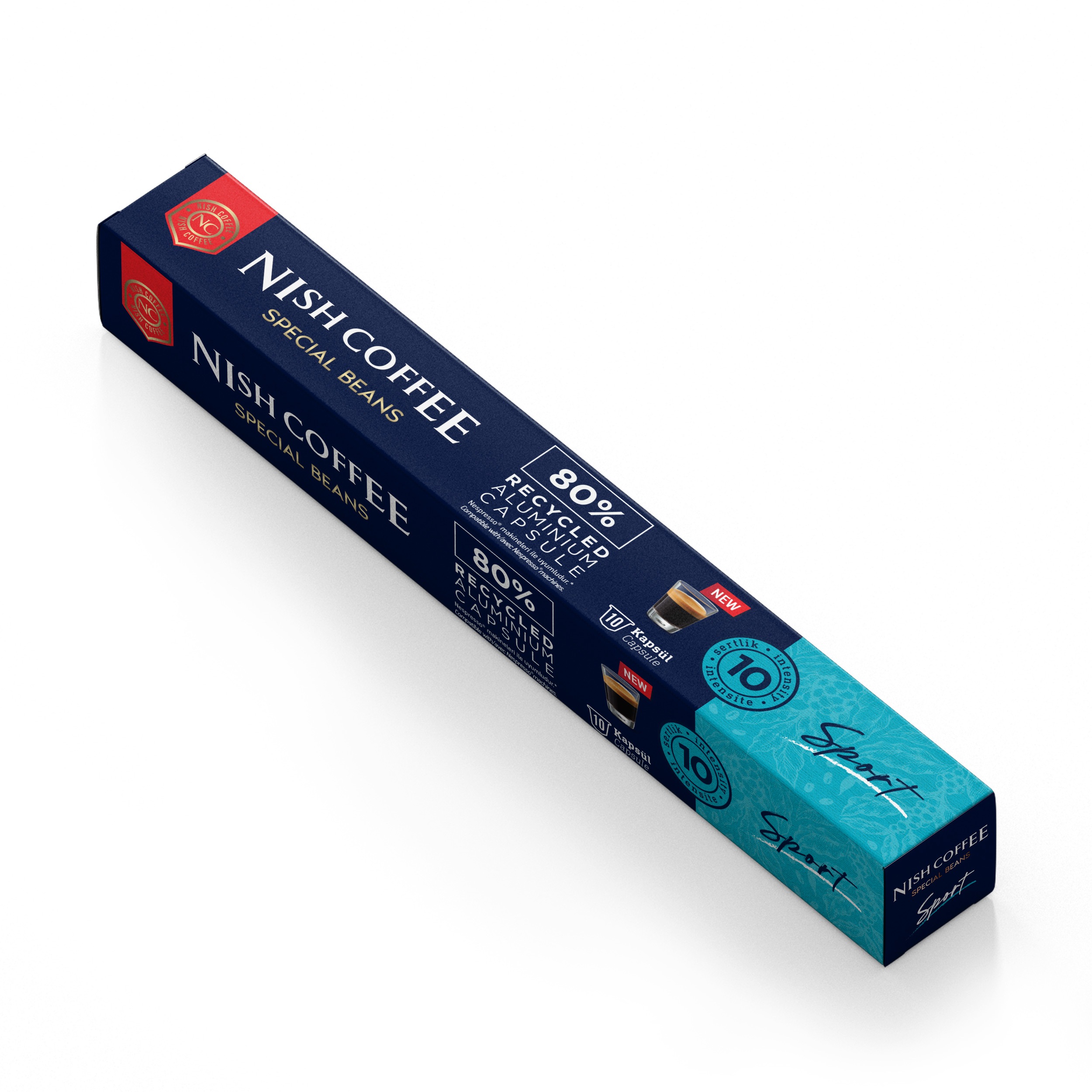 Nish Coffee Kapsül Kahve 10 Sport  (Nespresso Uyumlu)-10 Adet