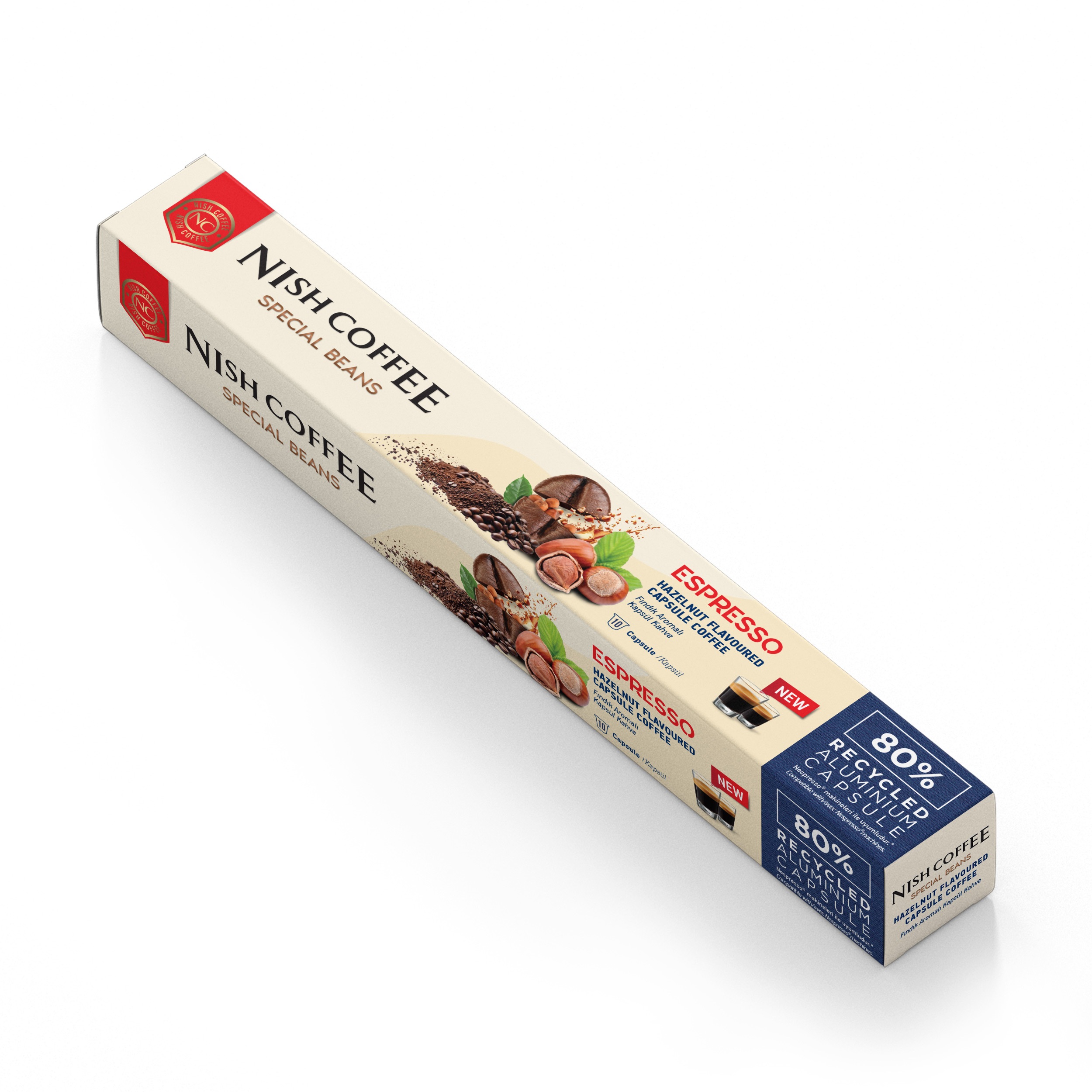 Nish Coffee Fındık Aromalı Kapsül Kahve - 10 Adet