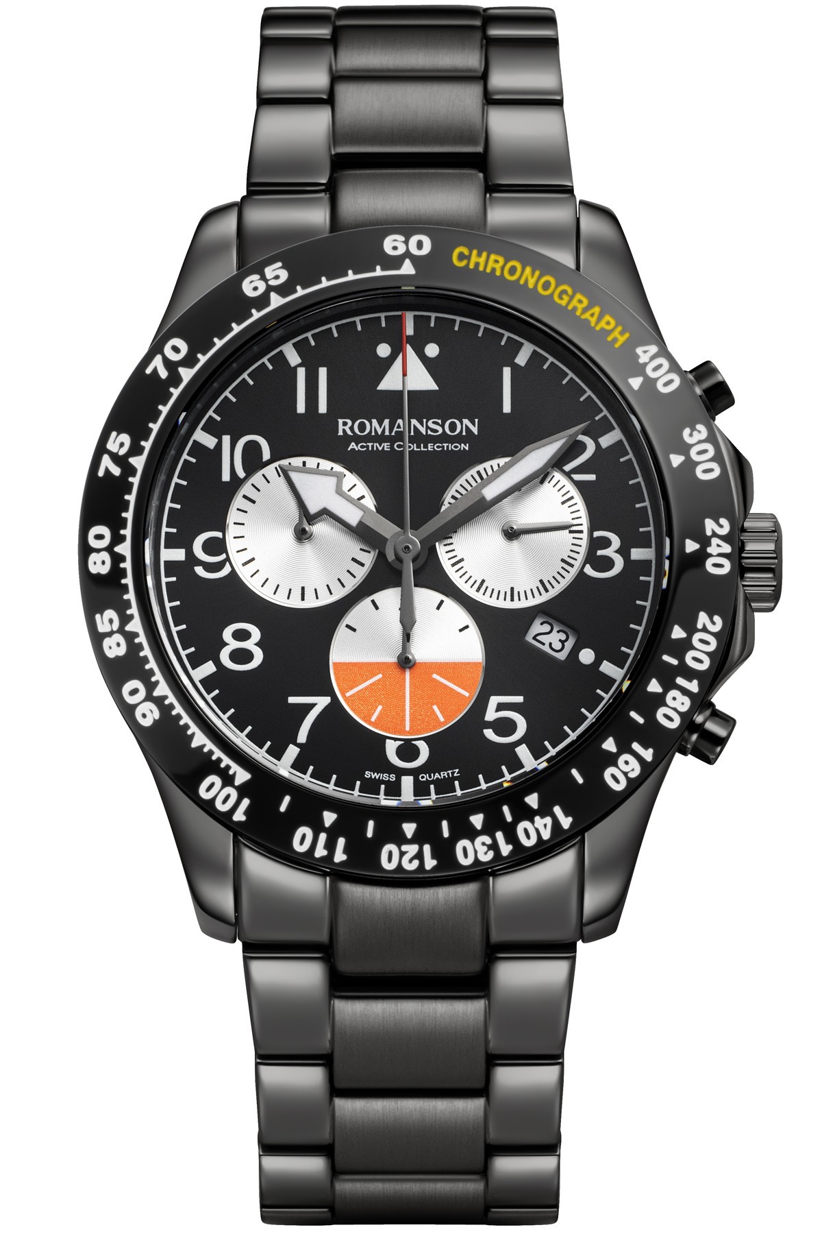 Romanson AM2028HMYEA37E Safir Cam İsviçre Mekanizma Erkek Kol Saati