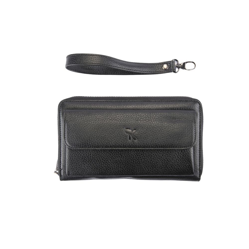 Hakiki Deri Unısex Portföy Siyah BC425-01