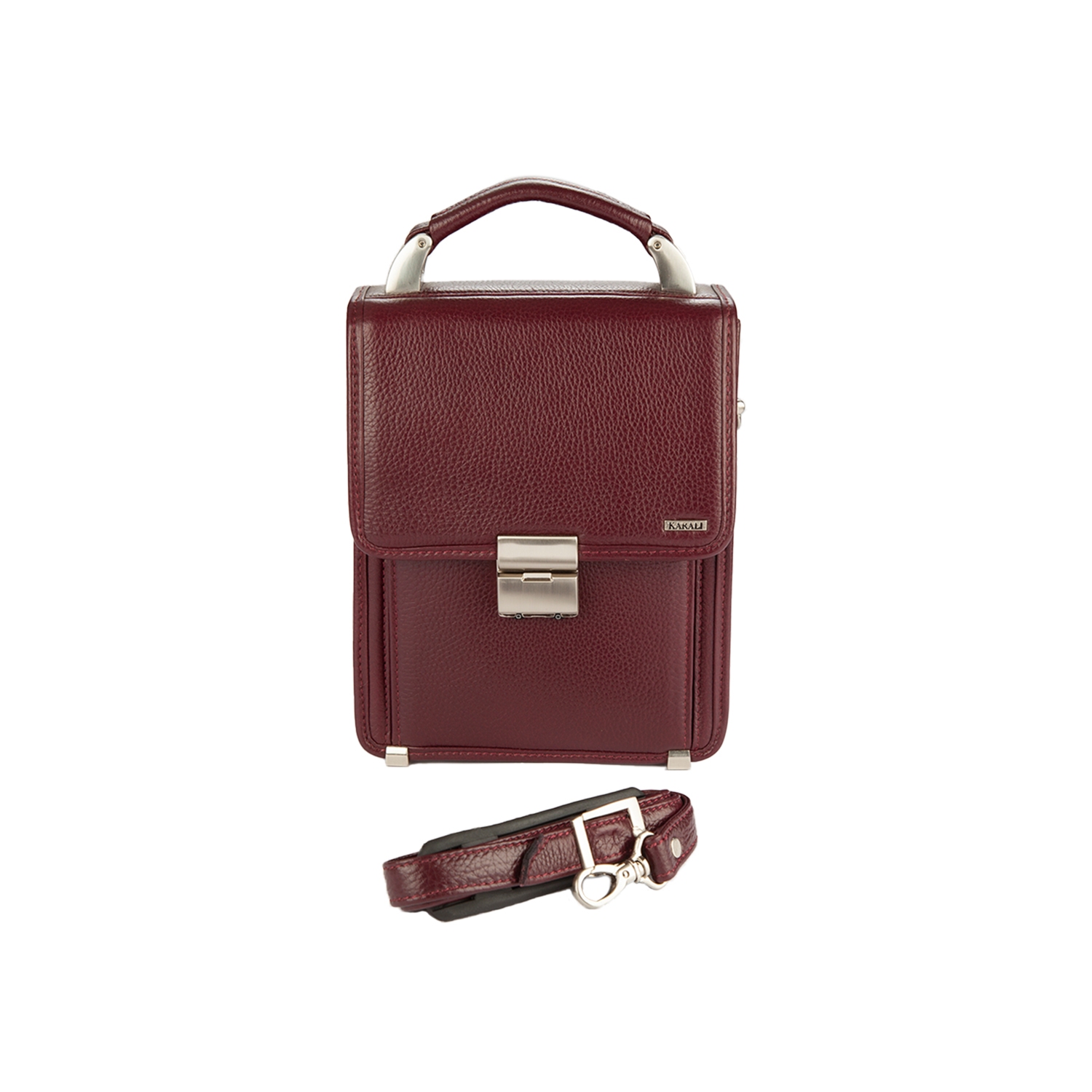 Hakiki Deri Evrak Çantası Bordo 170-06