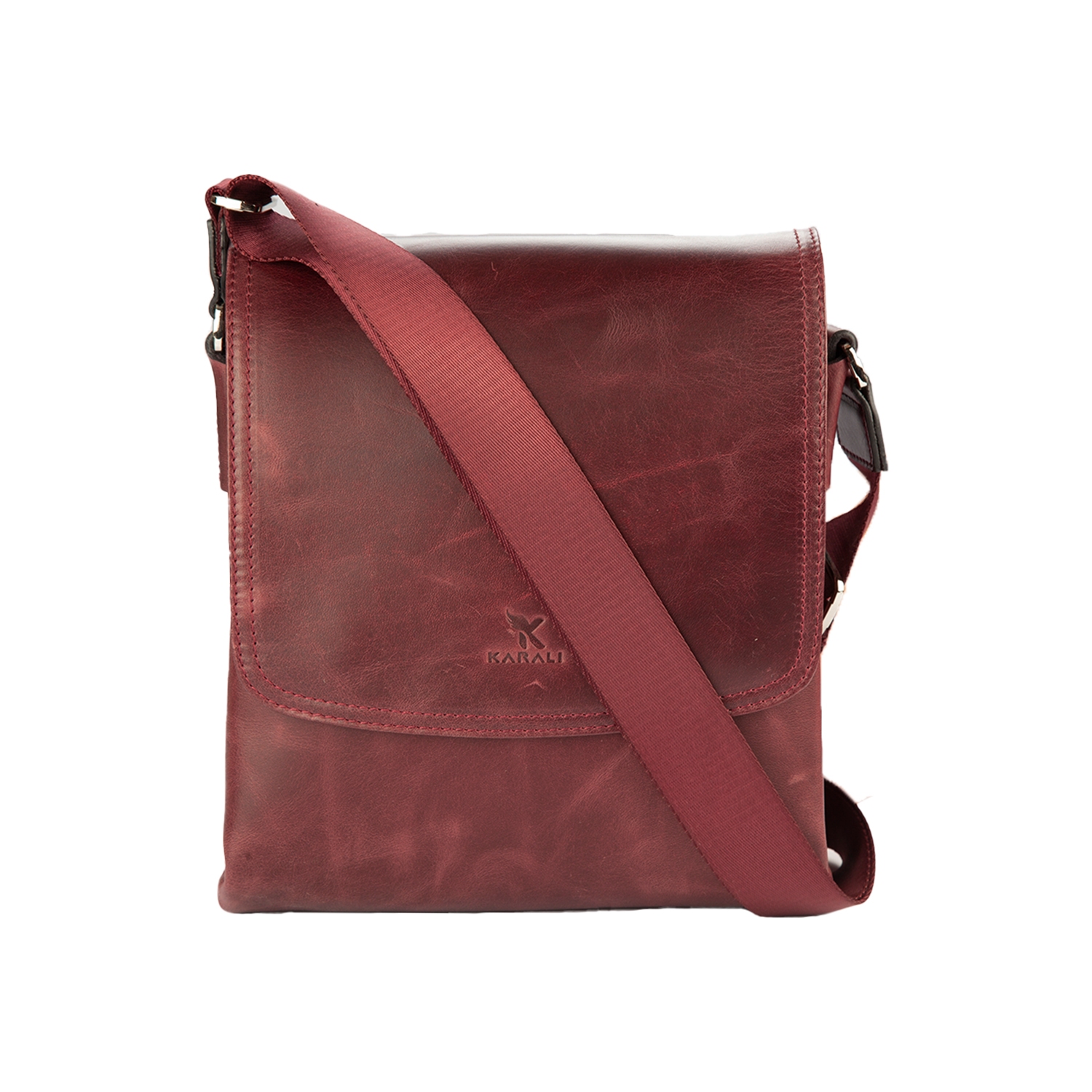 Hakiki Deri Evrak Çantası Bordo 439-26