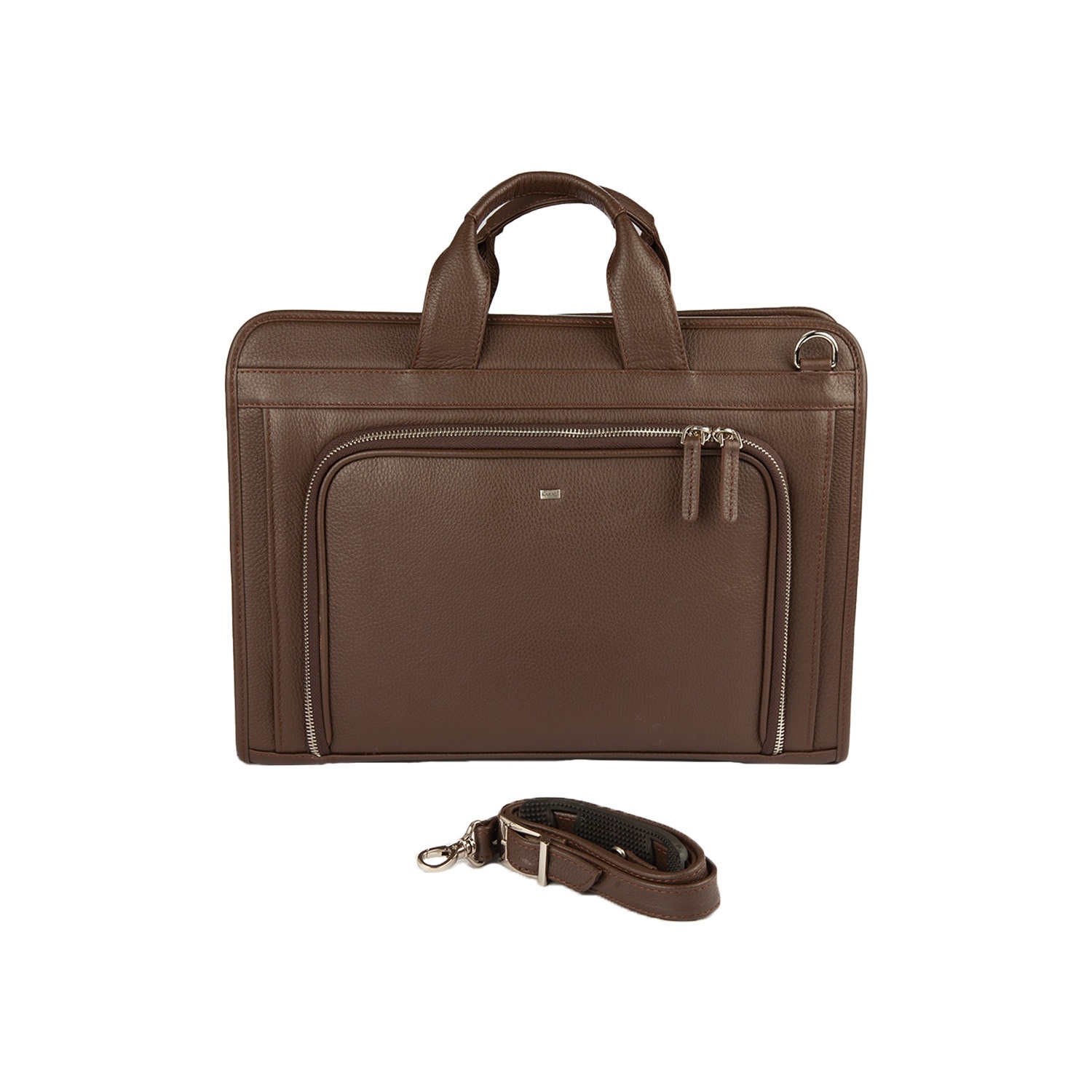 Hakiki Deri Evrak Çantası Kahve 443-02