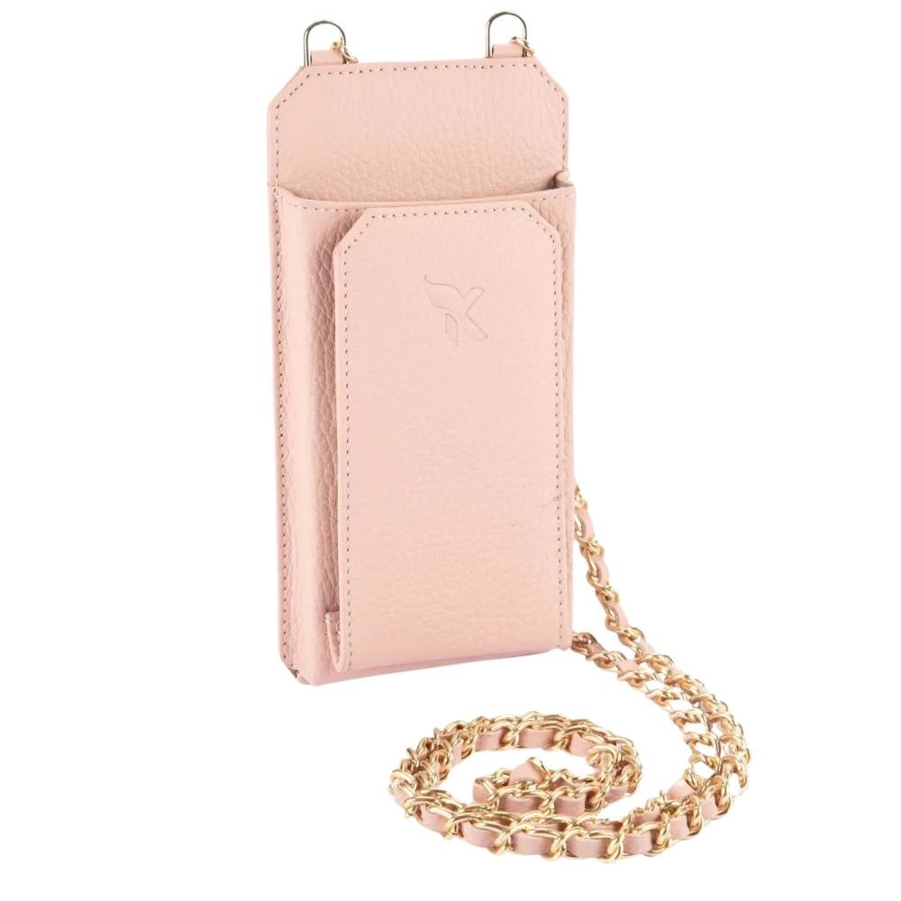 Hakiki Deri Kadın Askılı Çanta Pudra BC466-18