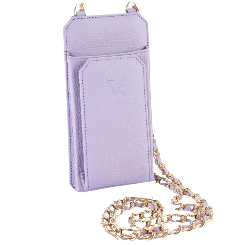 Hakiki Deri Kadın Askılı Çanta Lila BC466-19