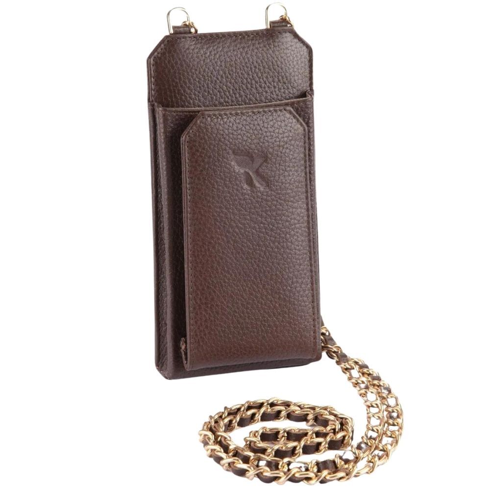 Hakiki Deri Kadın Askılı Çanta Kahve BC466-02