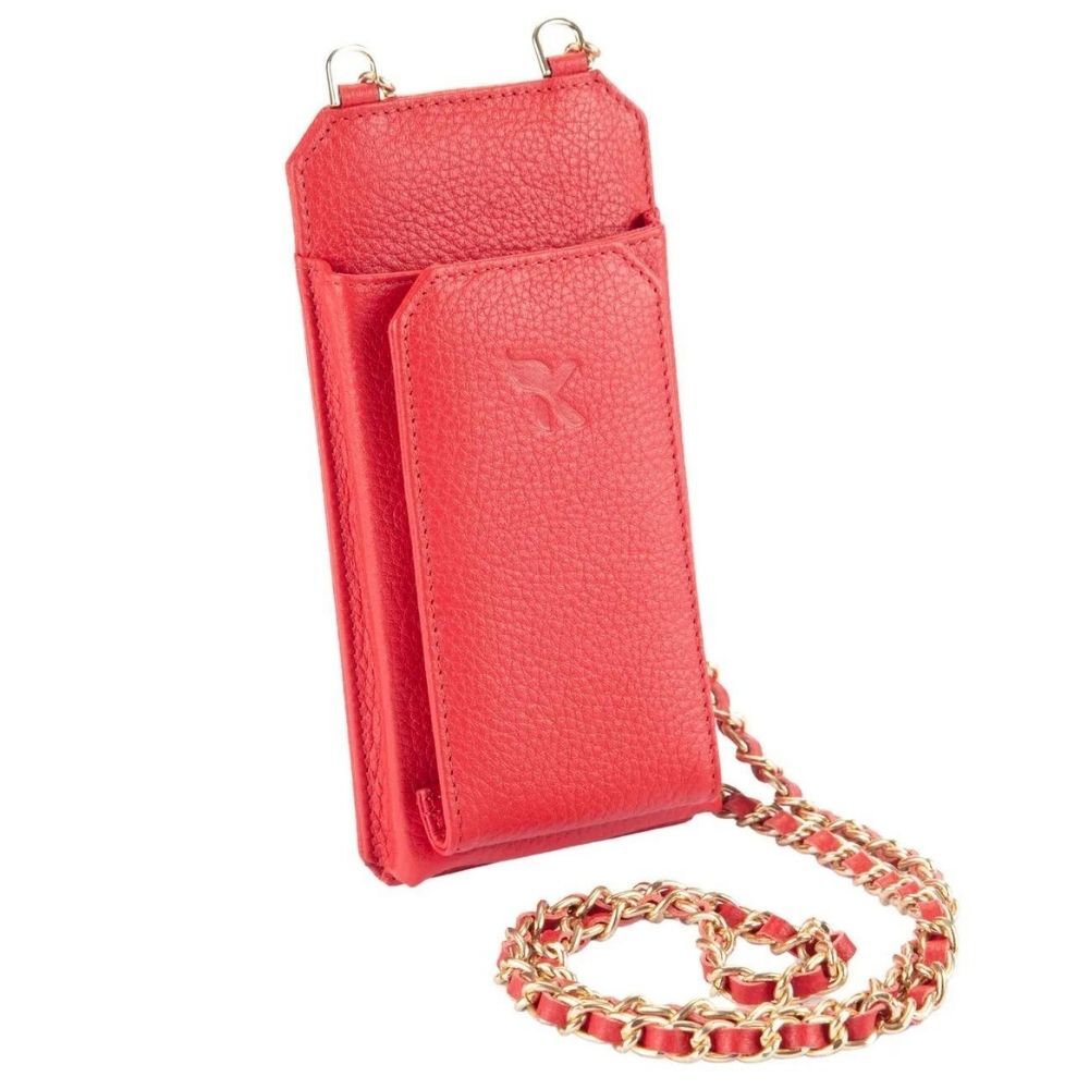 Hakiki Deri Kadın Askılı Çanta Kırmızı BC466-08