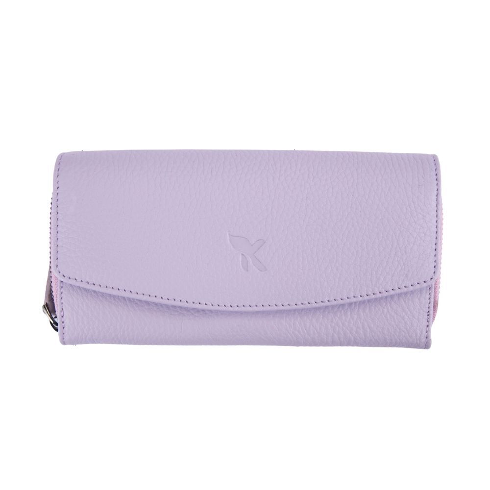 Hakiki Deri Kadın Portföy Cüzdan Lila BC469-19