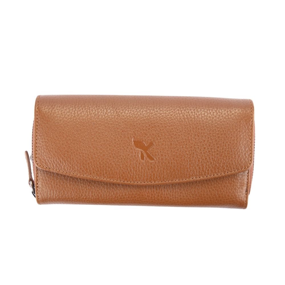 Hakiki Deri Kadın Portföy Cüzdan Taba BC469-03