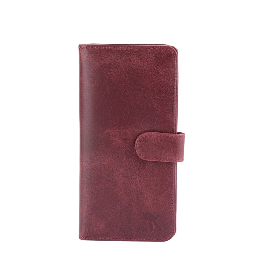 Hakiki Deri Unısex Portföy Bordo BC490-06