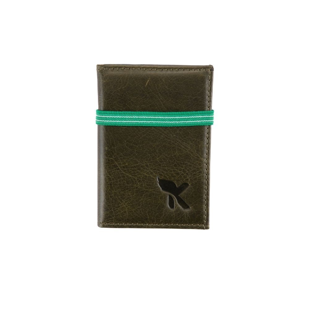 Hakiki Deri Kartlık Yeşil K586-07