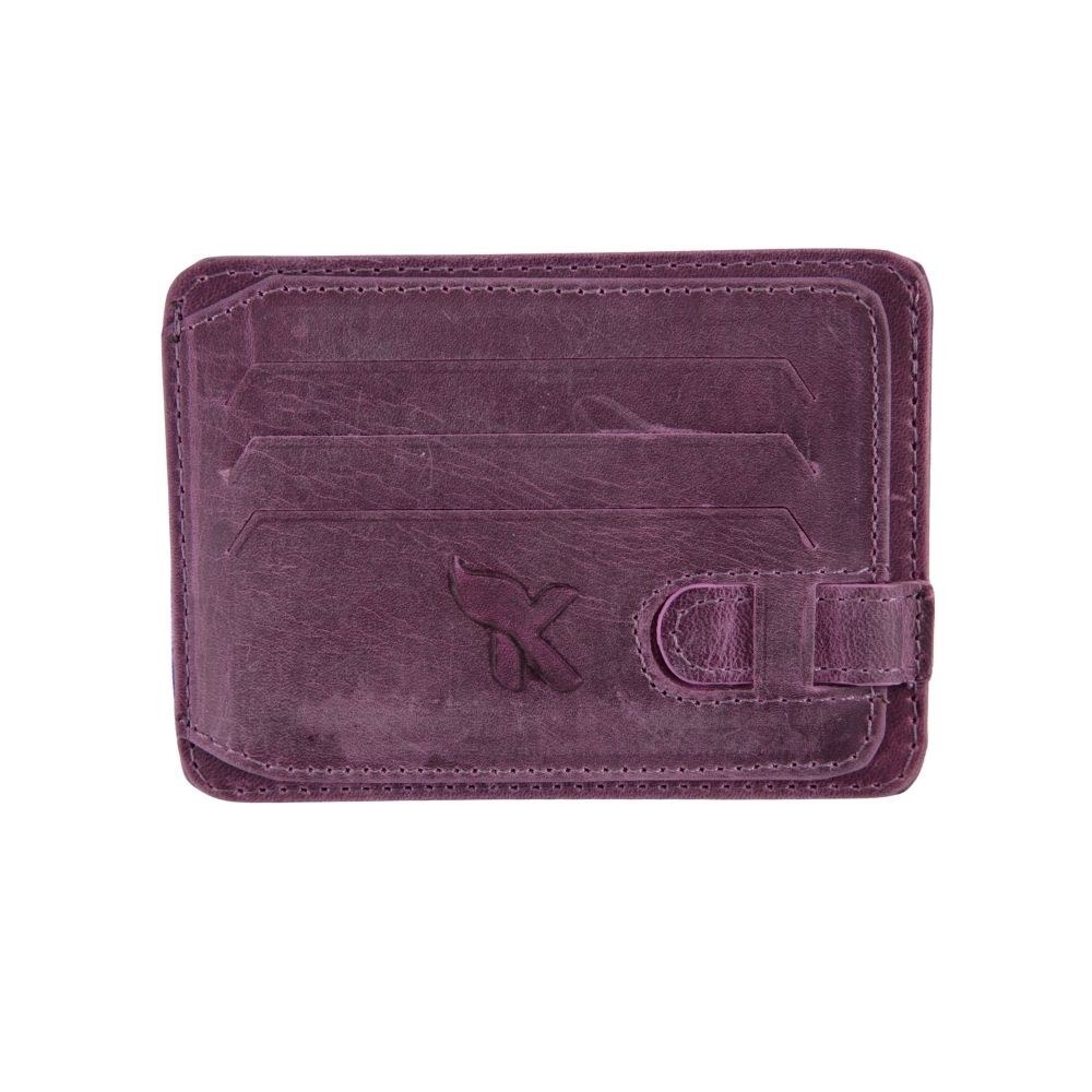 Hakiki Deri Kartlık Mürdüm K592-12