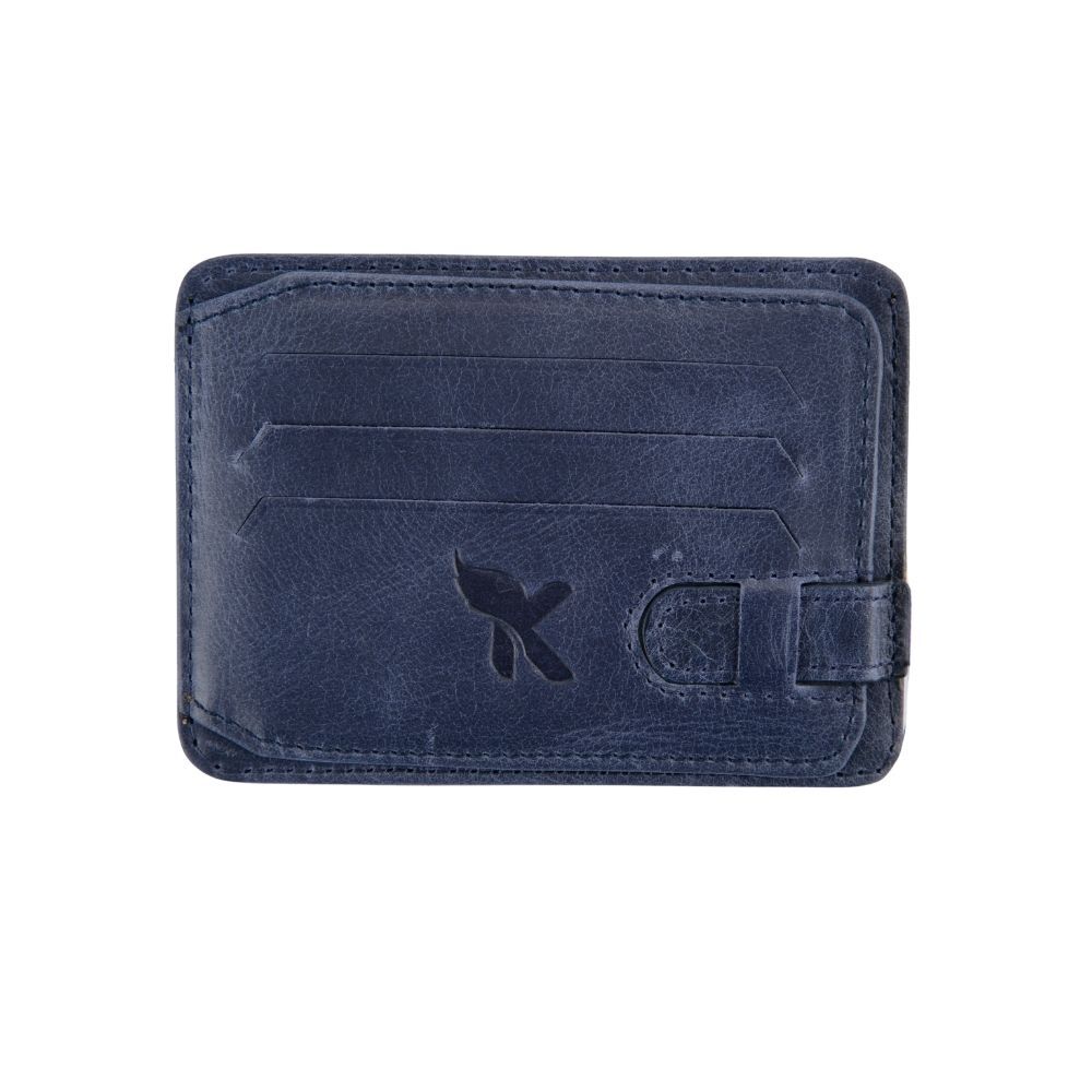 Hakiki Deri Kartlık Lacivert K592-04