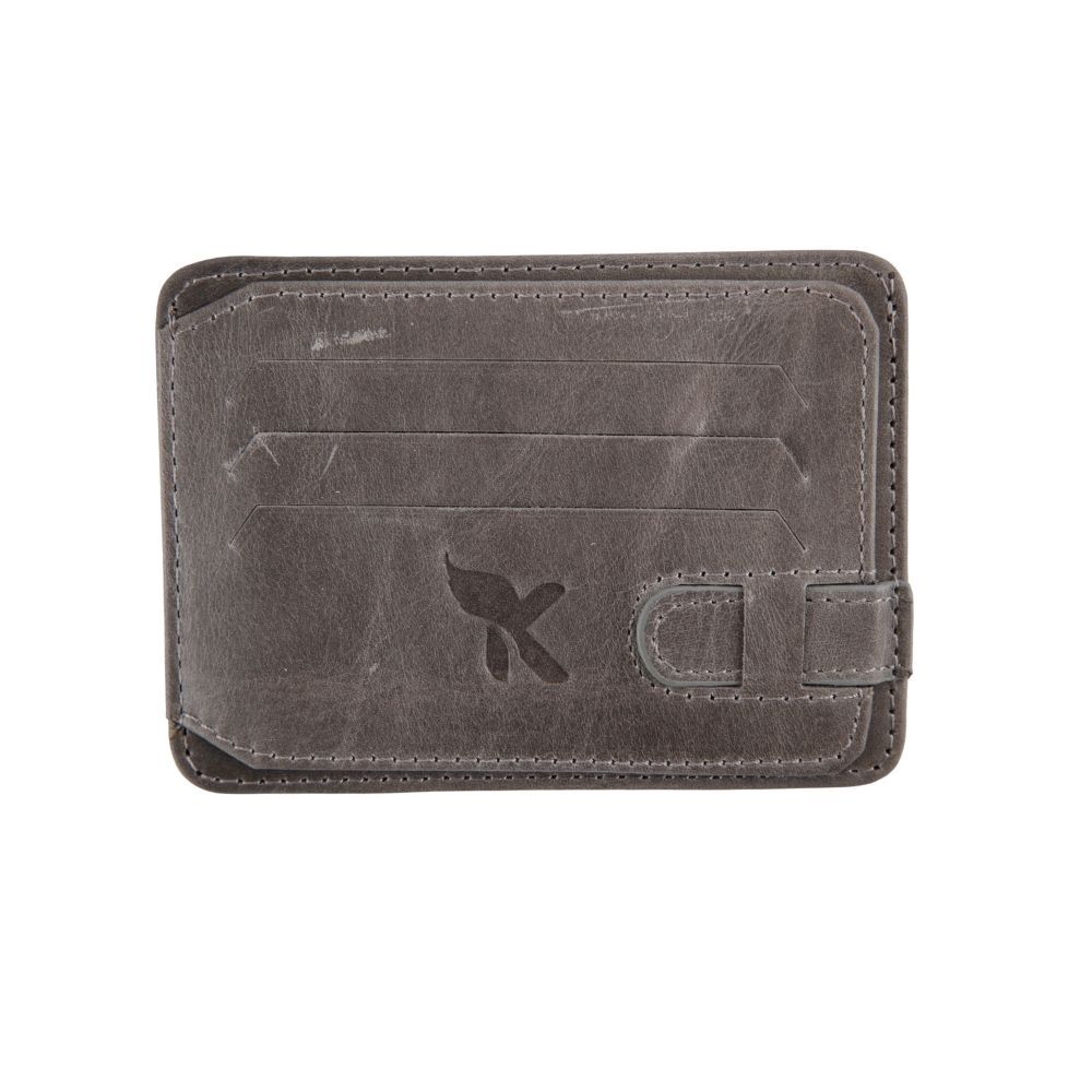 Hakiki Deri Kartlık Gri K592-09