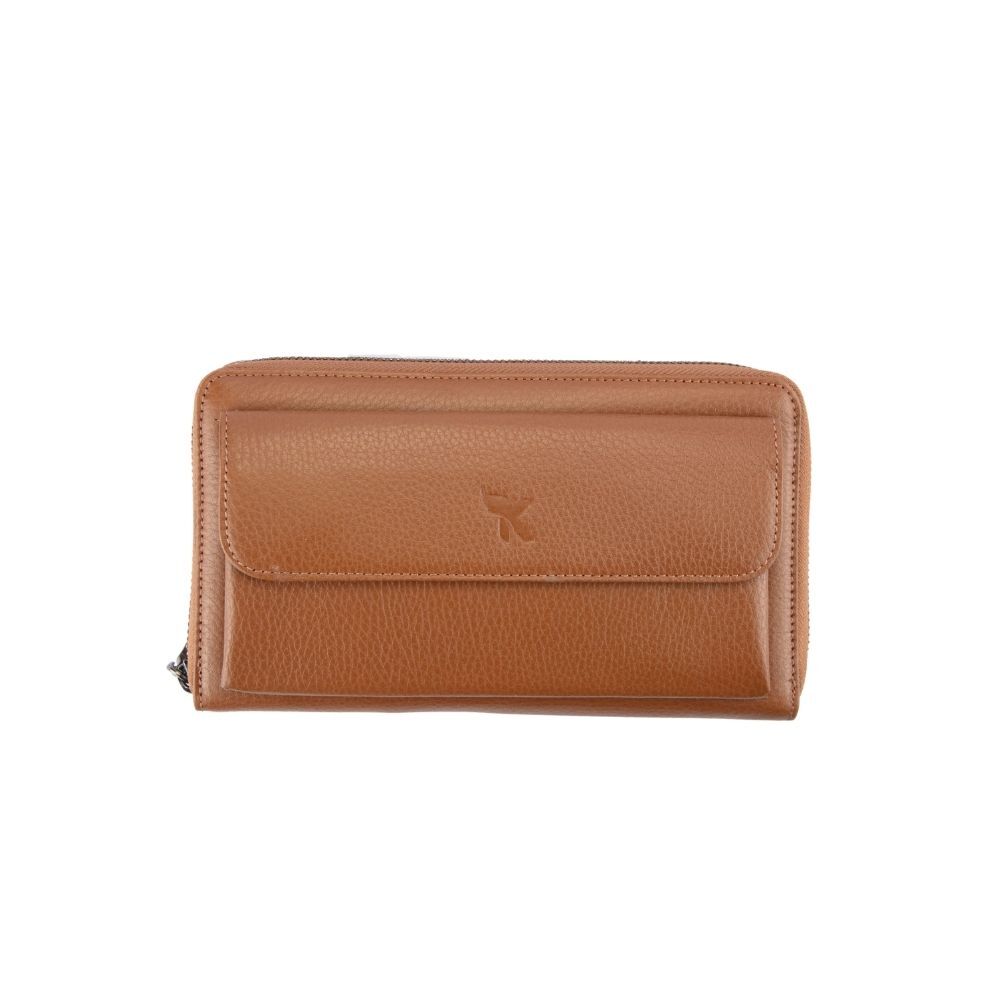 Hakiki Deri Unısex Portföy Taba BC425-03