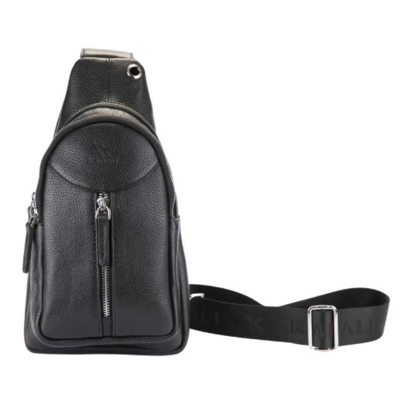 Hakiki Deri Çapraz Çanta Siyah 726-01