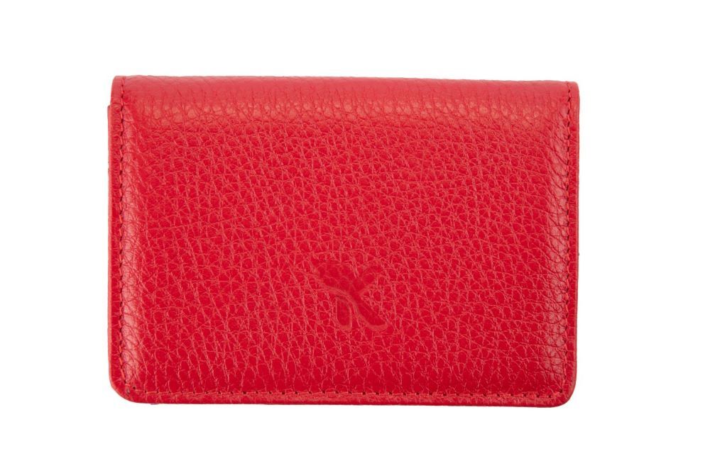 Hakiki Deri Kartlık Kırmızı K537-08