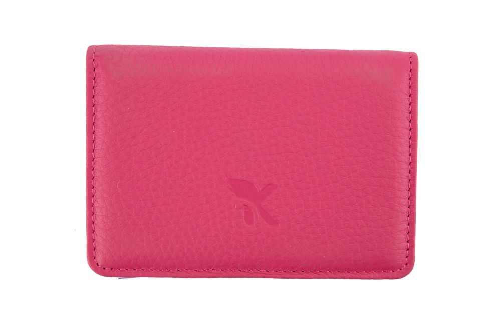 Hakiki Deri Kartlık Fuşya K537-11