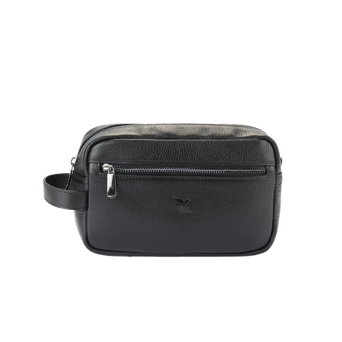 Hakiki Deri El Çantası Siyah 880-01