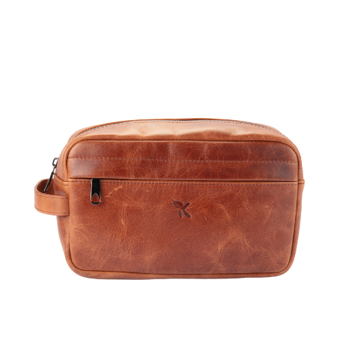 Hakiki Deri El Çantası Crazy Taba 882-23