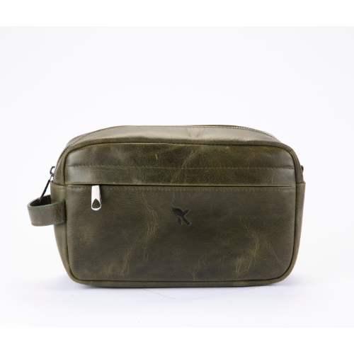 Hakiki Deri El Çantası Crazy Yeşil 882-27