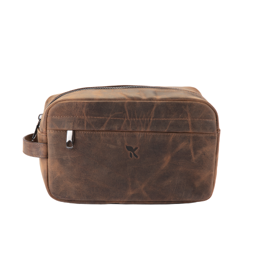 Hakiki Deri El Çantası Eskitme Kahve 882-30